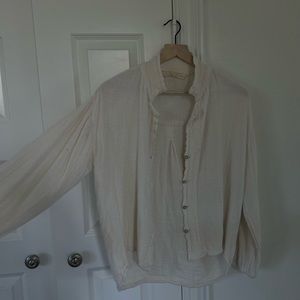 Jens Pirate Booty gauzy button up.